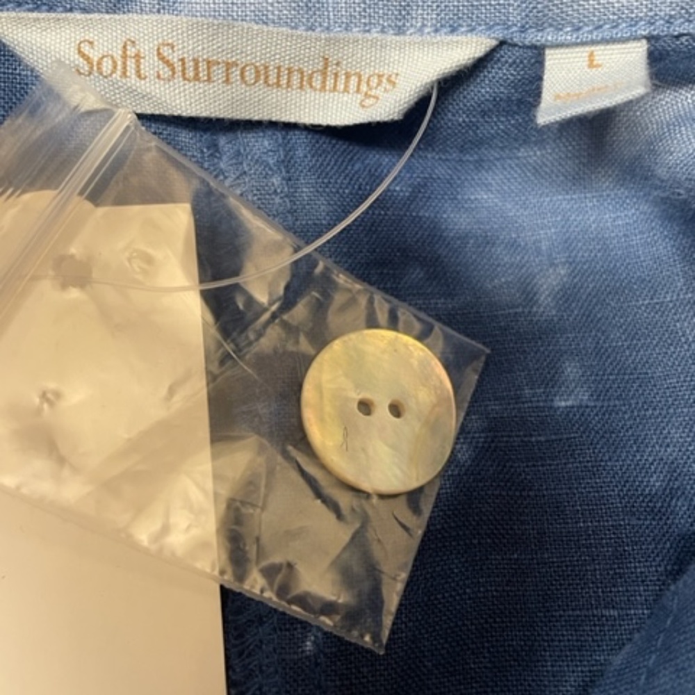 NWT Soft Surroundings Eza Linen Jacket - Picture 5 of 10